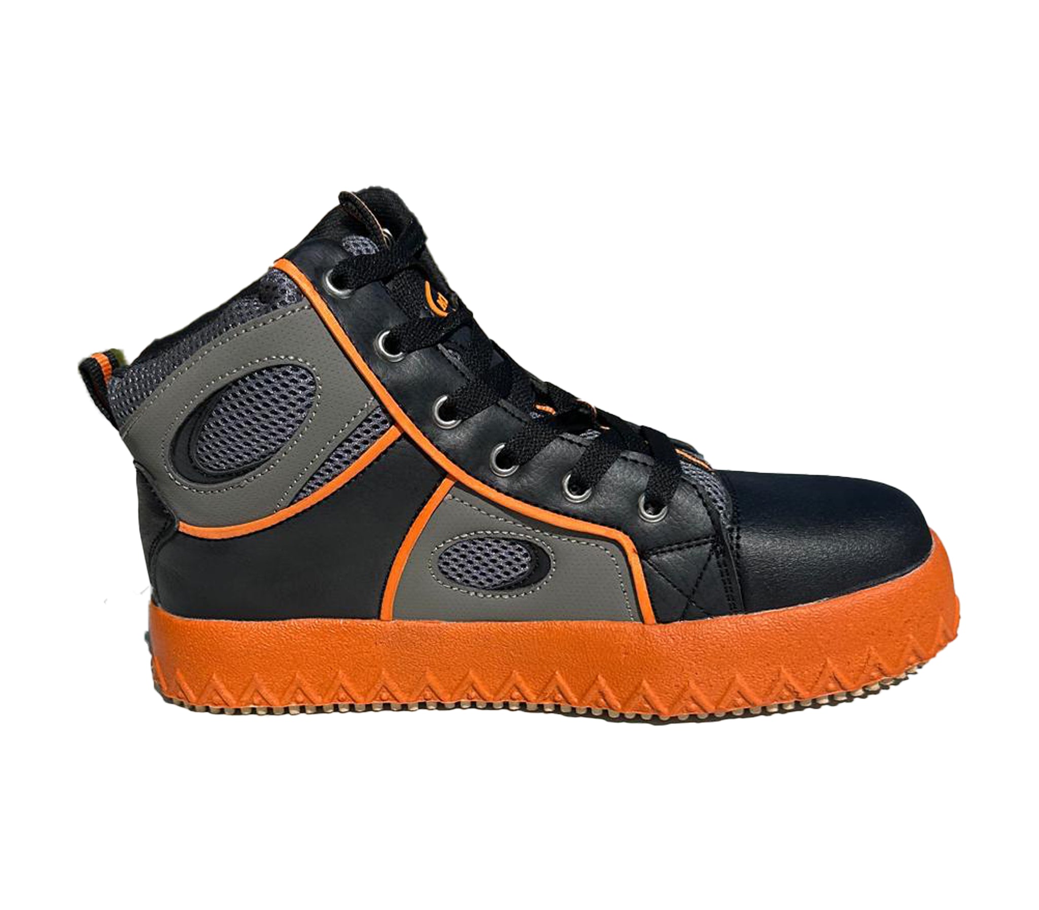 Acacia Grip-Inator Lightweight Black Unisex Broomball Shoes - Inner Side View