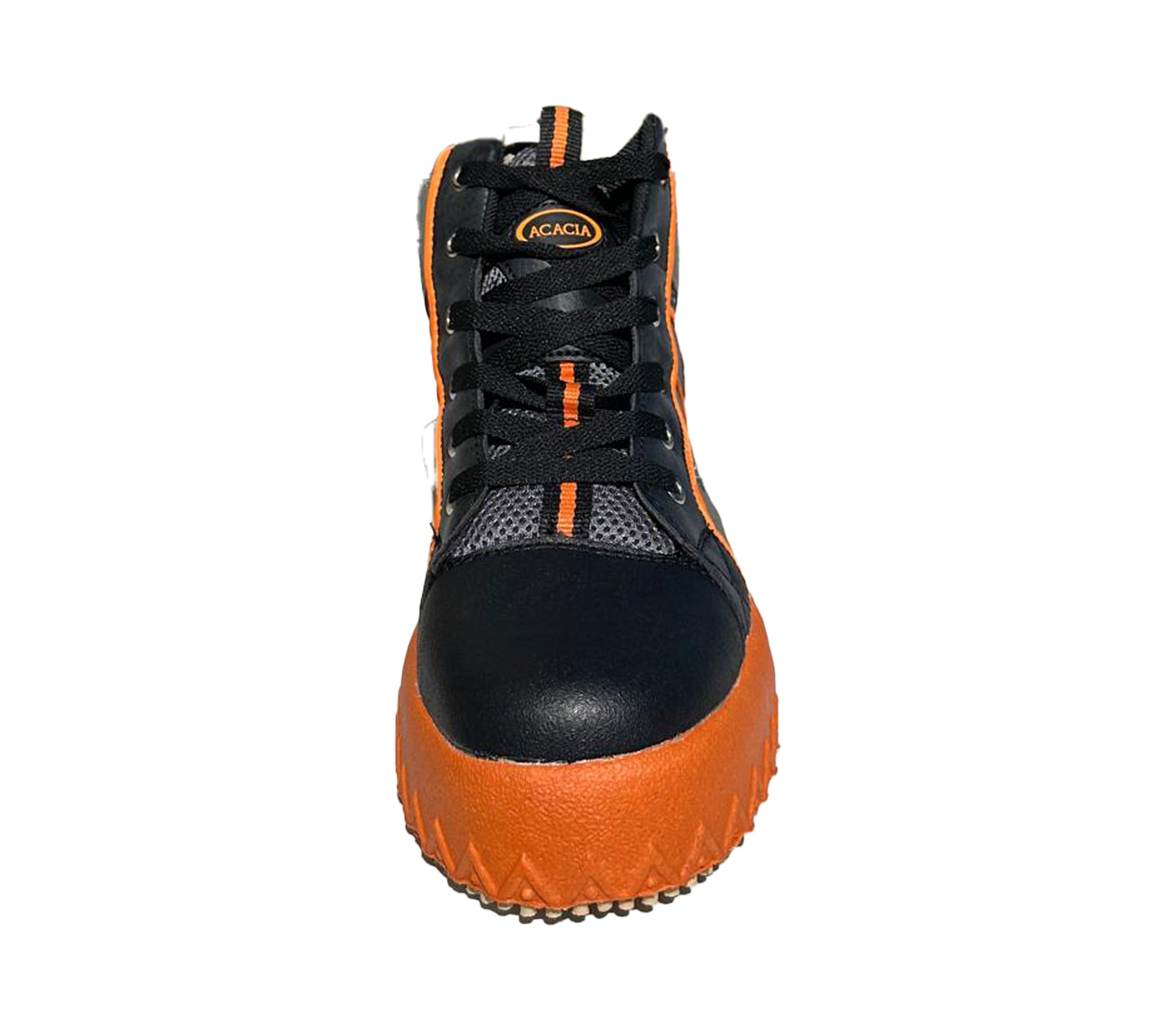 Acacia Grip-Inator Lightweight Black Unisex Broomball Shoes - Toe View