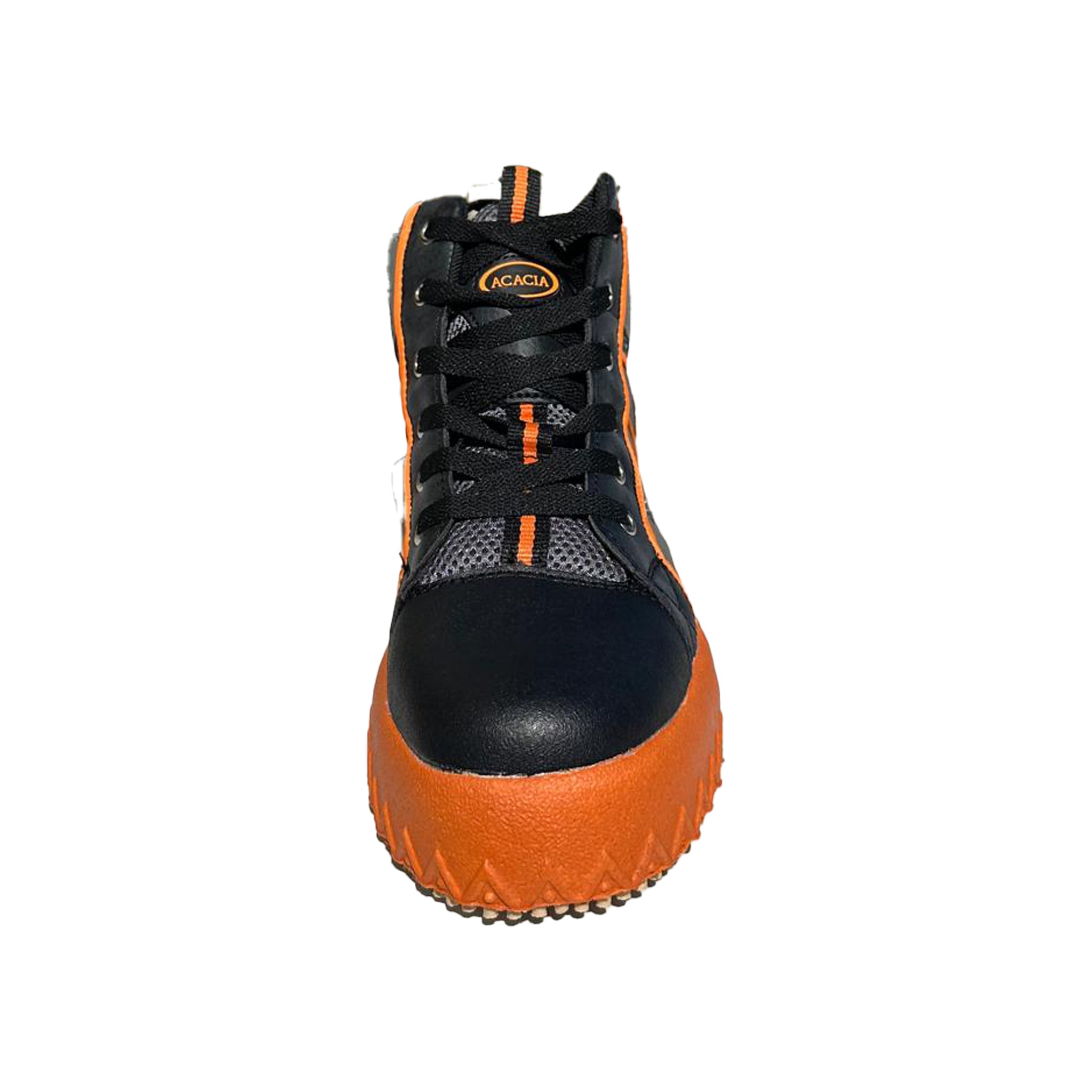 Acacia Grip-Inator Lightweight Black Unisex Broomball Shoes - Toe View