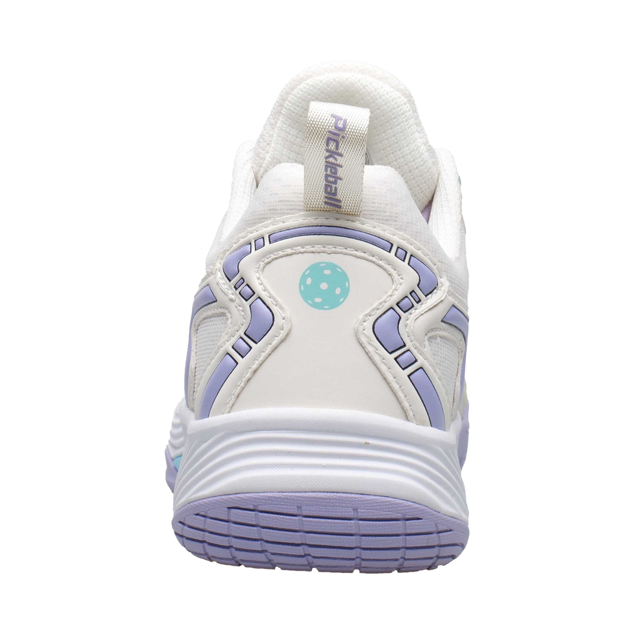 Back view of Acacia DreamShot Amethyst Shoe highlighting padded heel and ankle support