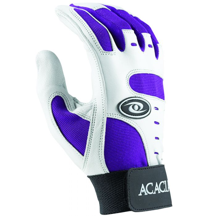 ACACIA HOME RUN BASEBALL BATTING GLOVES PURPLE